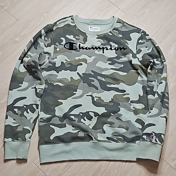 Champion Camo Sweatshirt Size Small (PreOwned) - Picture 1 of 4